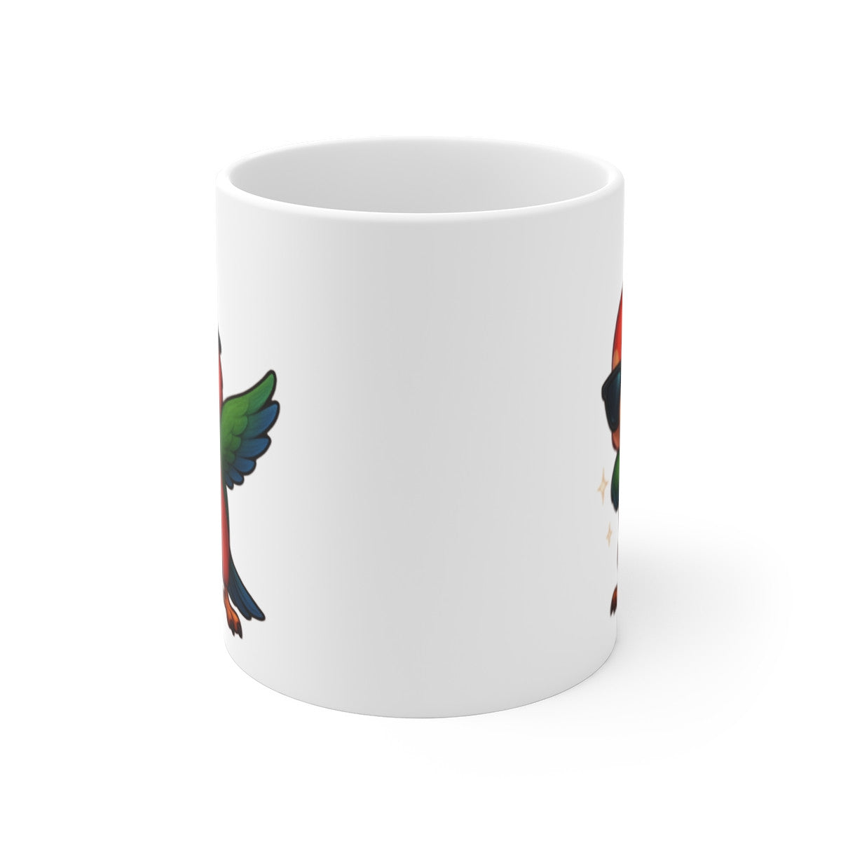 Tasse Perroquet qui Dab – Mug Humour Tropical Animal Mignon Lunettes Cadeau Coloré Original 325ml