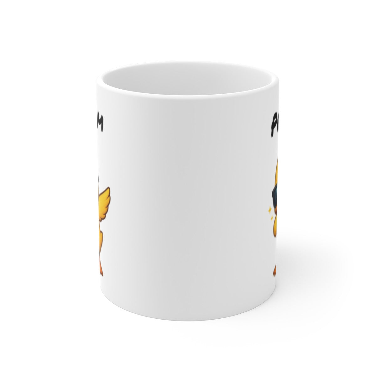 Mug Personnalisé Caneton qui Dab – Illustration Mignonne avec Prénom – Cadeau Animal Rigolo et Unique