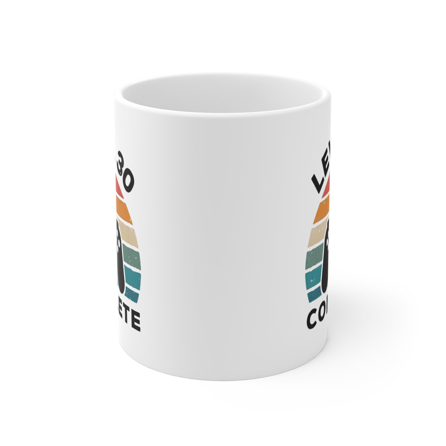 Tasse Level 30 Complète – Mug Gamer 30 Ans Homme Femme – Cadeau Anniversaire Jeux Vidéo Gaming Vintage 325 ml