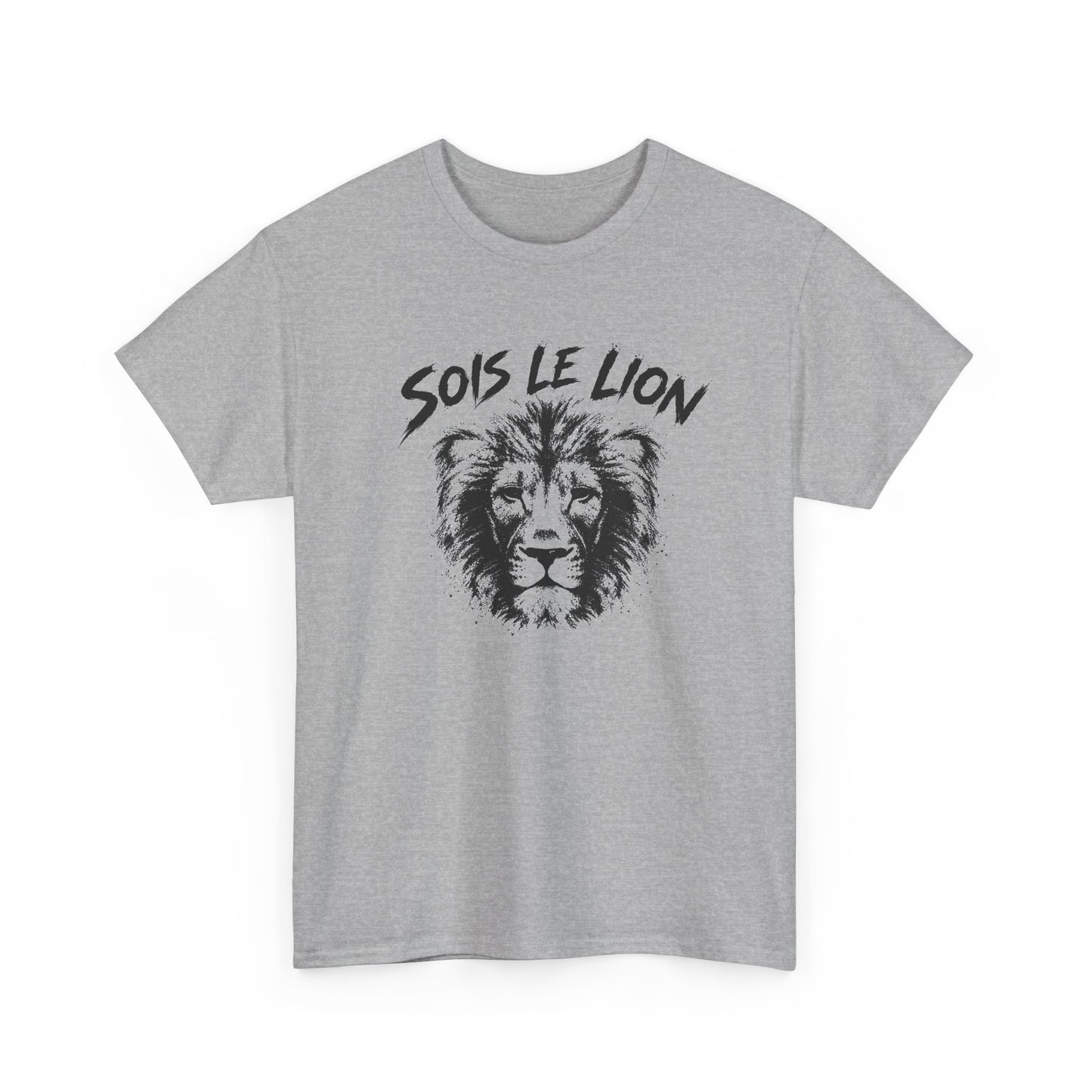 T-Shirt Lion Homme et Femme – Animal Sauvage Force Courage Motivation – Cadeau Amoureux des Lions
