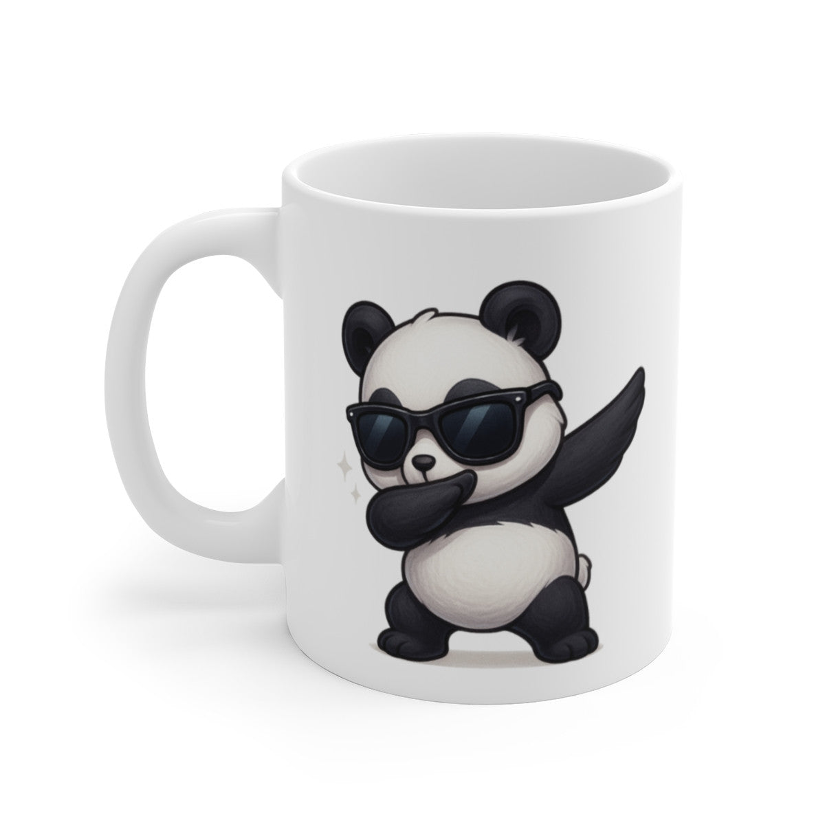 Tasse Panda qui Dab – Mug Humour Mignon Animal Lunettes Noires Cadeau Original Rigolo 325ml