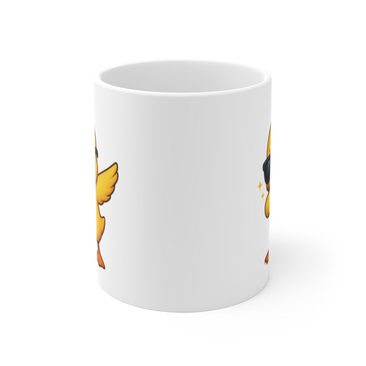 Tasse Caneton qui Dab – Mug Humour Jaune Mignon Animal Lunettes Cadeau Drôle Original 325ml