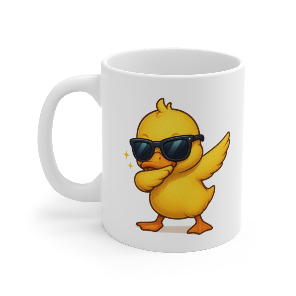 Tasse Caneton qui Dab – Mug Humour Jaune Mignon Animal Lunettes Cadeau Drôle Original 325ml