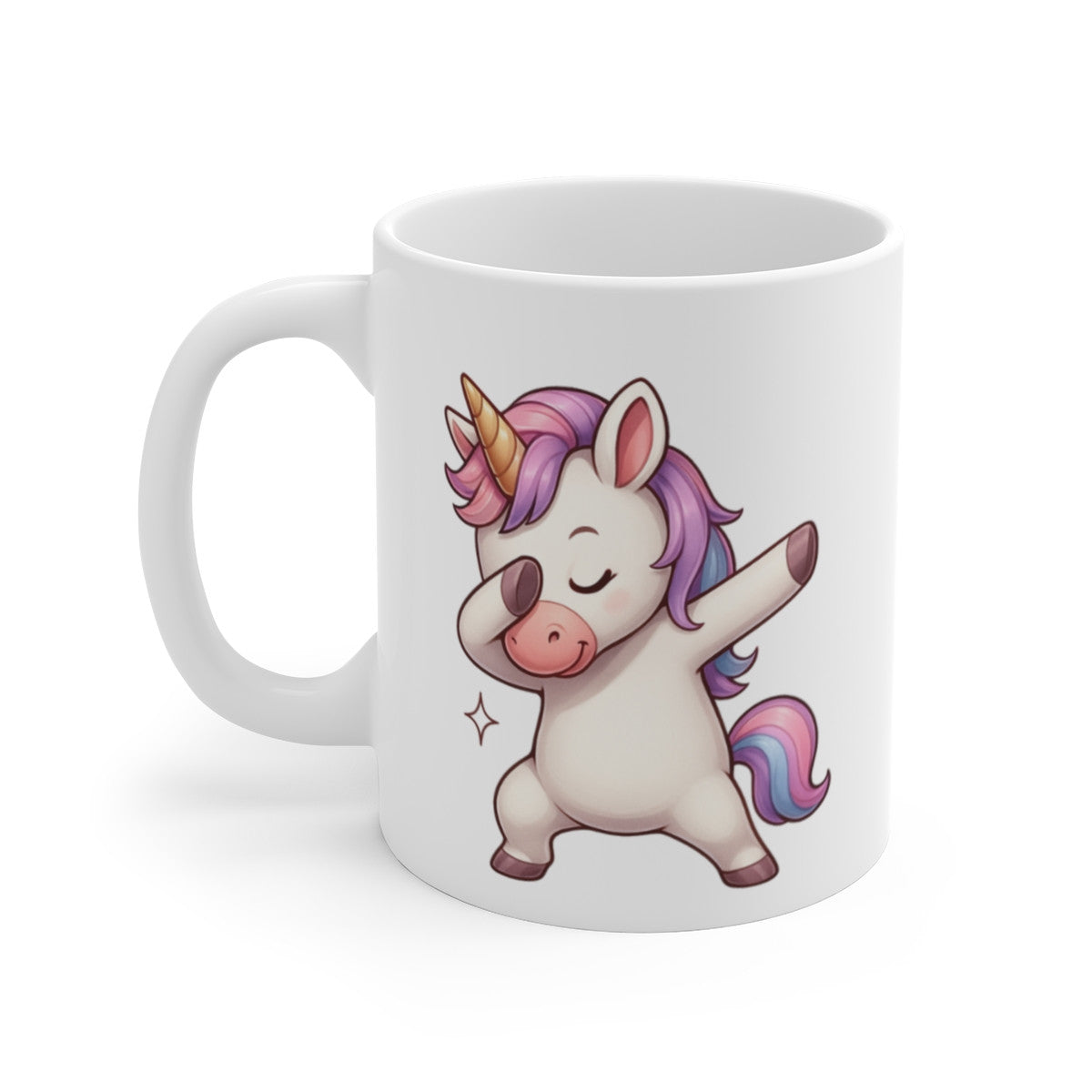 Mug Licorne qui Dab – Illustration Féérique et Amusante – Cadeau Magique et Original