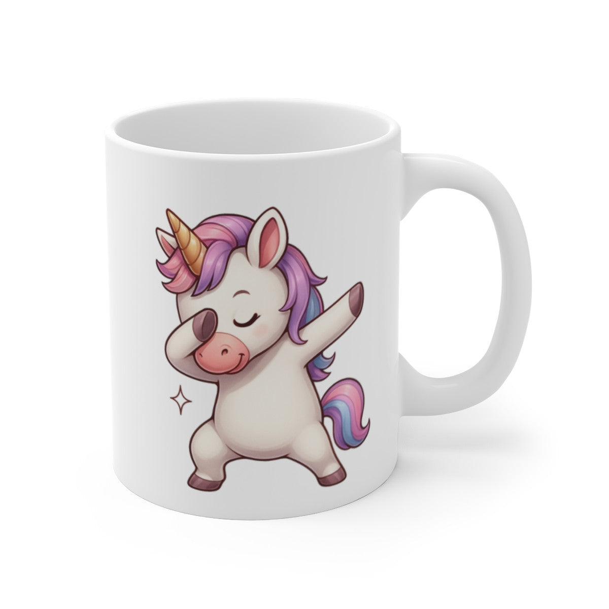 Mug Licorne qui Dab – Illustration Féérique et Amusante – Cadeau Magique et Original