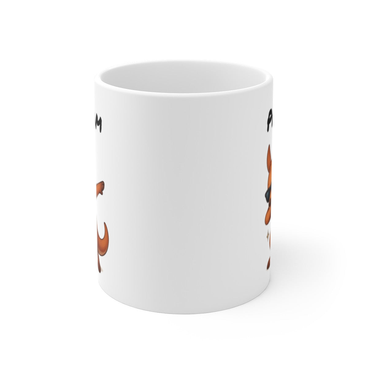 Tasse Personnalisée Kangourou Dab – Mug Prénom Animal Australien Mignon Lunettes Cadeau Original 325ml