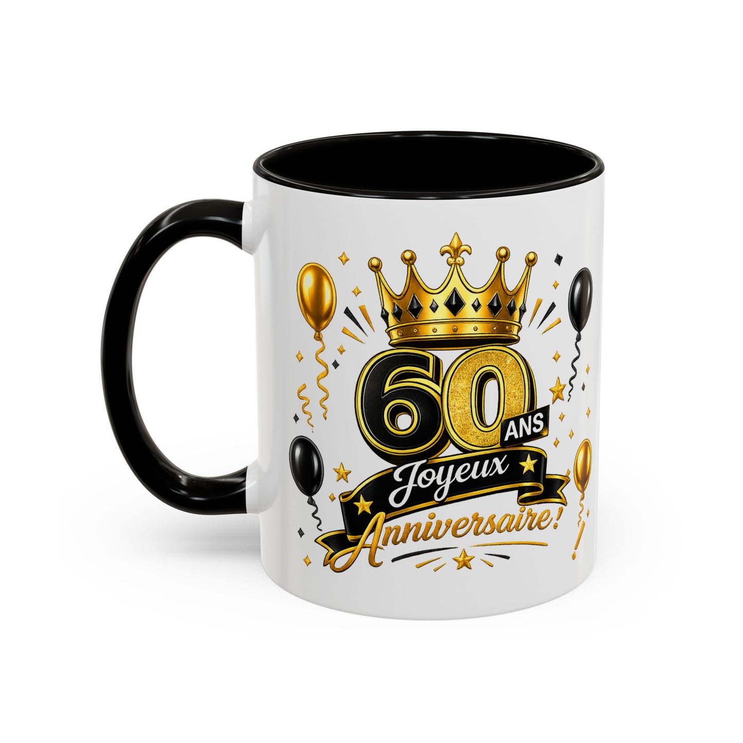 Mug Joyeux 60 Ans – Tasse Anniversaire 60 Ans – Cadeau Original pour Femme Homme – Idée Cadeau 60e Anniversaire