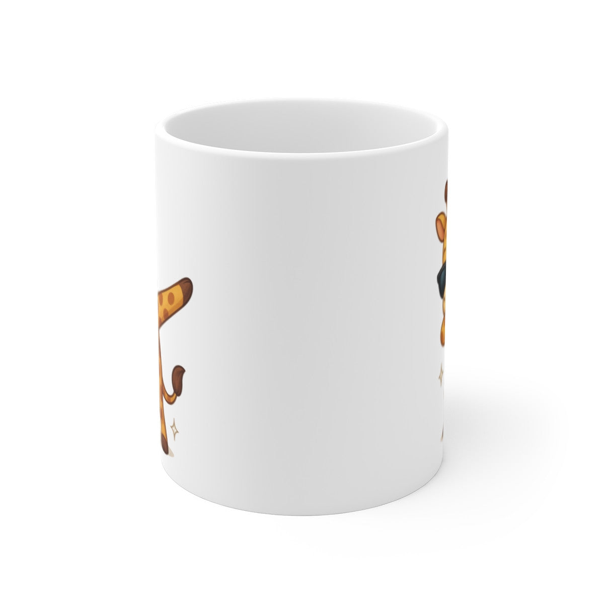 Tasse Girafe qui Dab – Mug Humour Savane Animal Mignon Lunettes Cadeau Original Rigolo 325ml
