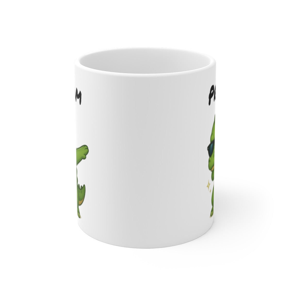 Tasse Personnalisée Crocodile Dab – Mug Prénom Reptile Mignon Lunettes Cadeau Original Garçon 325ml