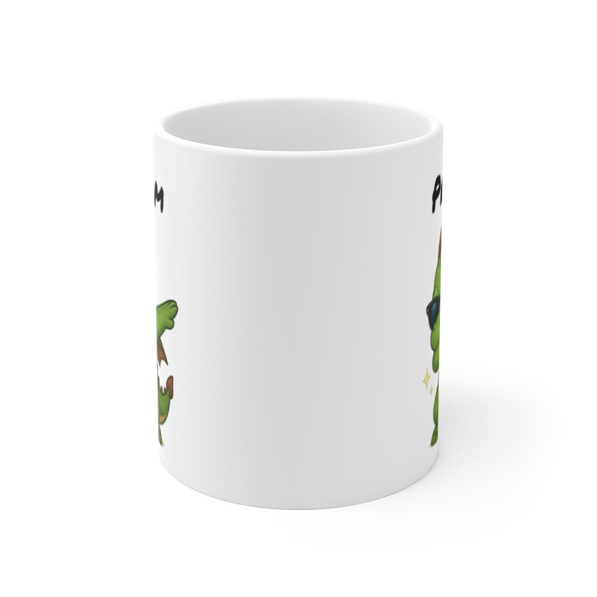 Tasse Personnalisée Dragon Dab – Mug Prénom Créature Fantastique Mignon Lunettes Cadeau Original 325ml