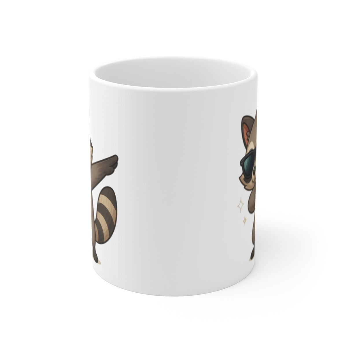 Tasse Raton Laveur Dab – Mug Ours-Laveur Rigolo Lunettes Cool Cadeau Animal Mignon 325ml