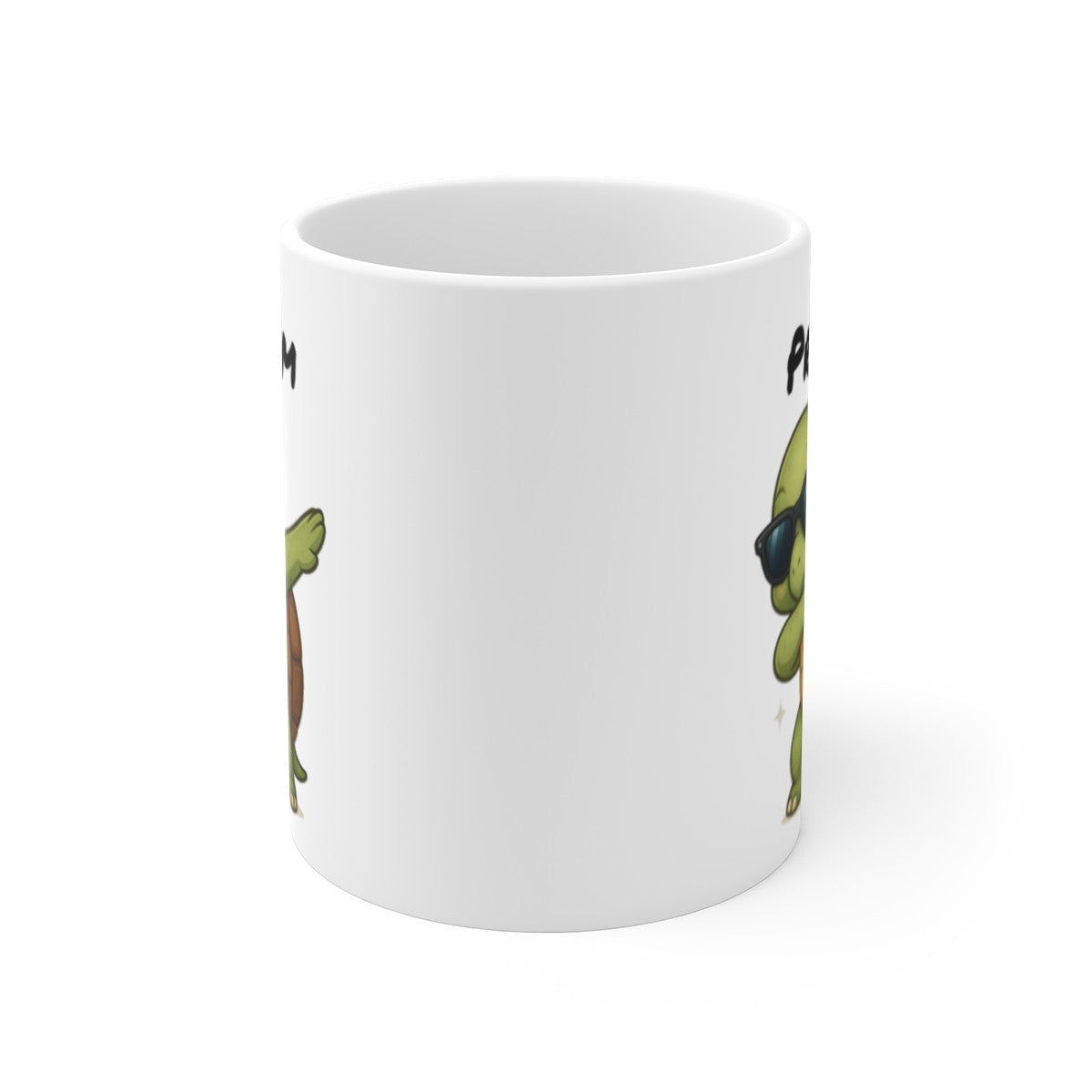 Tasse Tortue Dab Personnalisable – Mug Prénom Original – Cadeau Animal Mignon Enfant 325ml