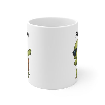 Tasse Tortue Dab Personnalisable – Mug Prénom Original – Cadeau Animal Mignon Enfant 325ml