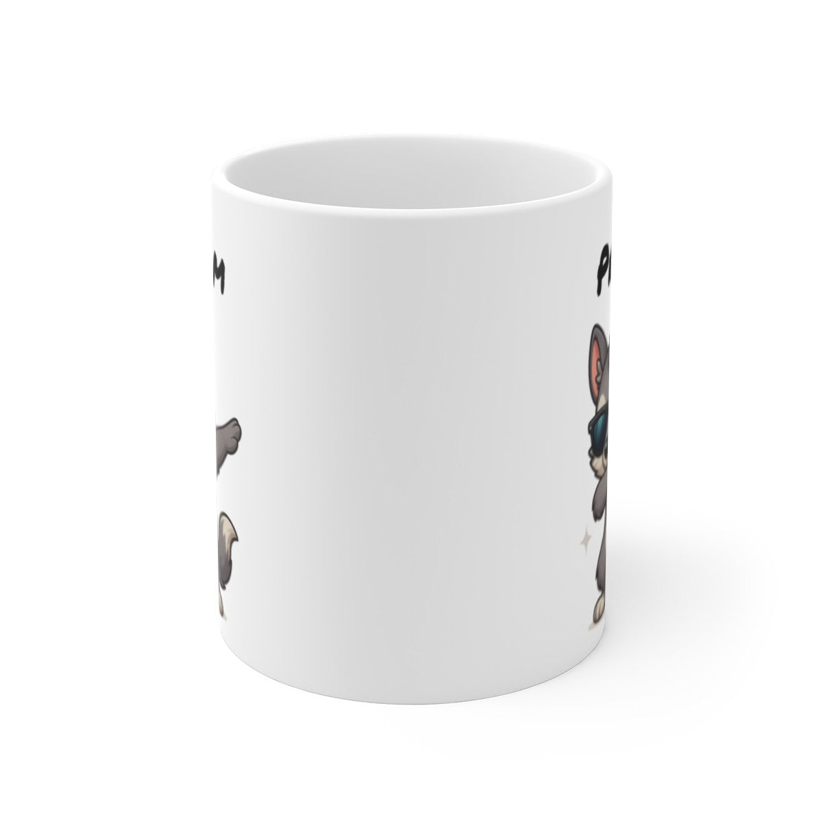 Tasse Loup Dab Personnalisable – Mug Prénom Original – Cadeau Animal Mignon Enfant 325ml