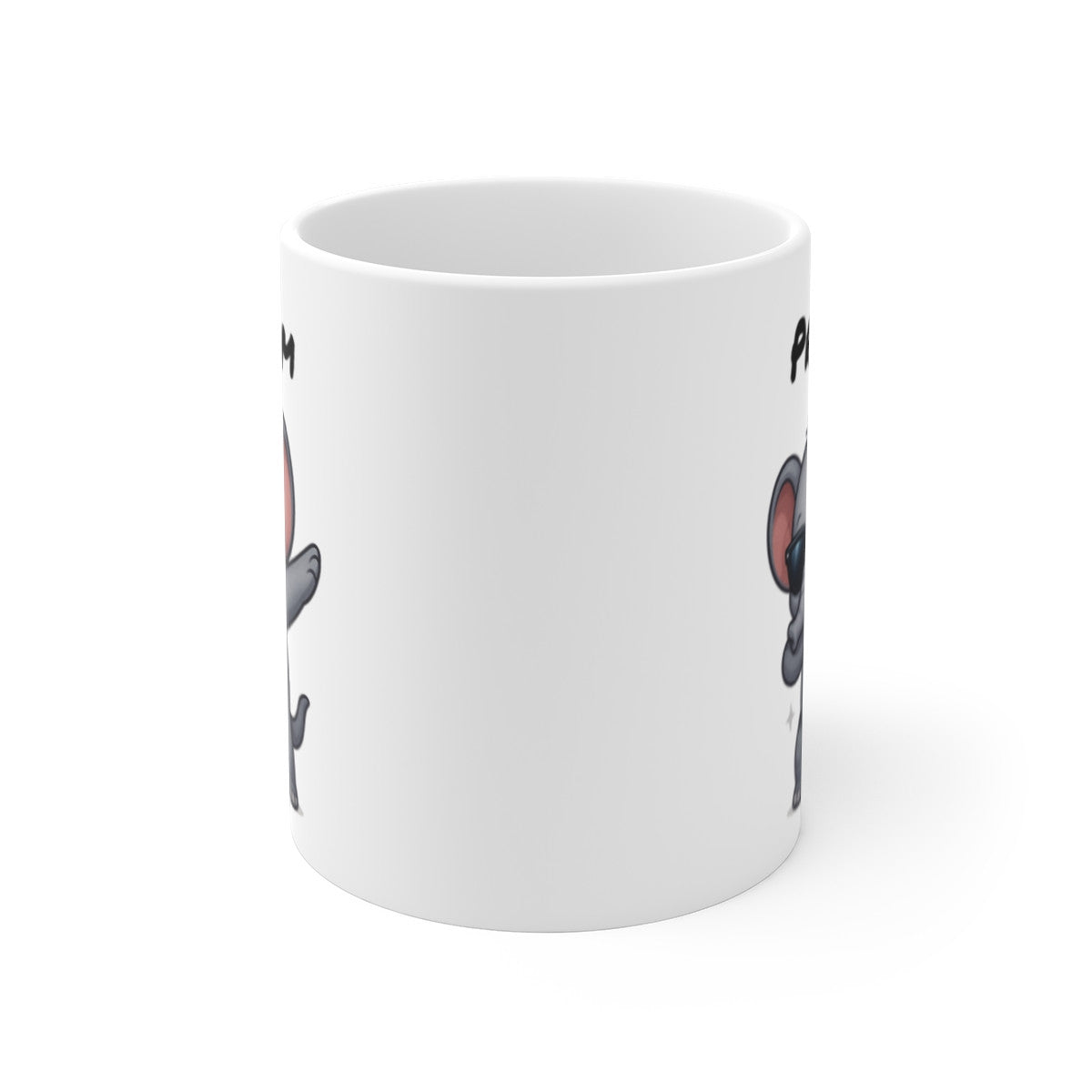 Tasse Éléphant Dab avec Prénom – Mug Personnalisable Enfant Animaux Mignons – Cadeau Amusant 325ml