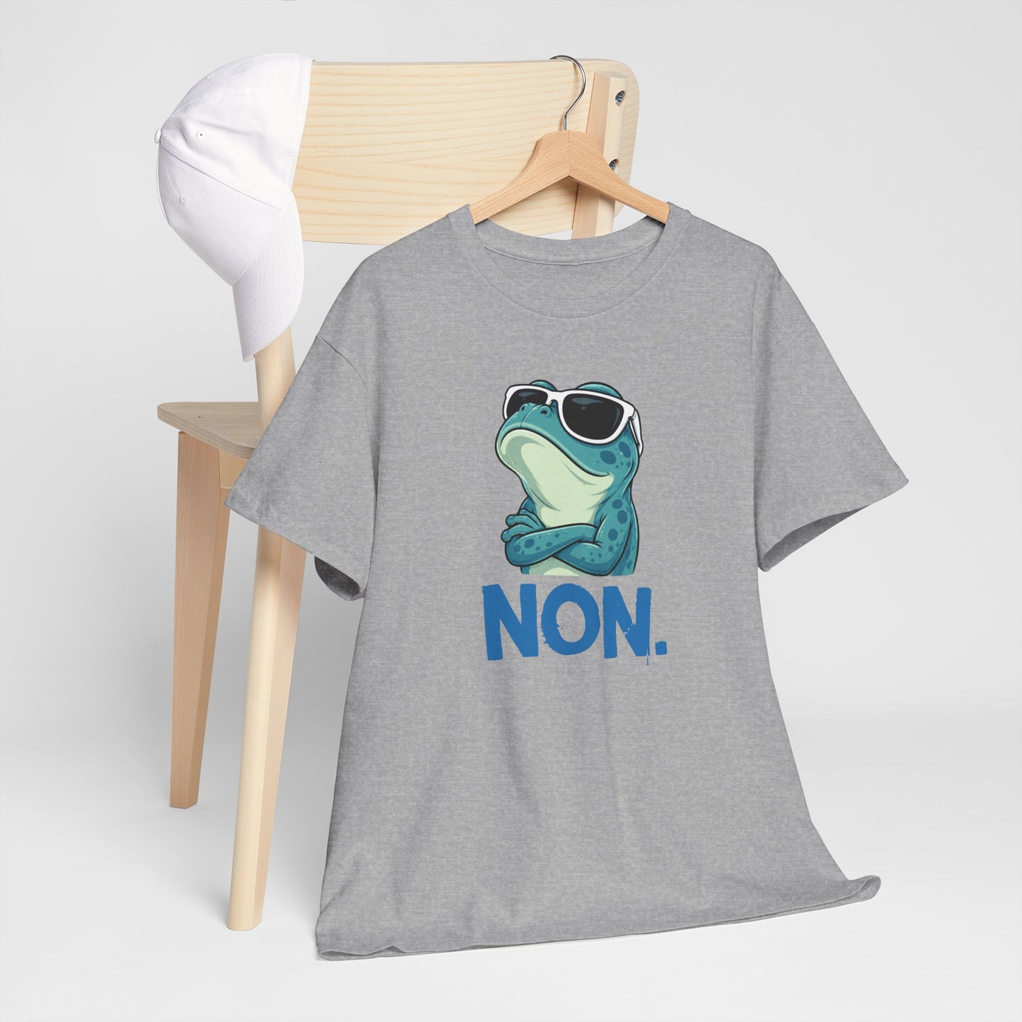 Tee-Shirt Humour Homme et Femme – Grenouille Drôle avec Lunettes de Soleil – Idée Cadeau Original Anniversaire