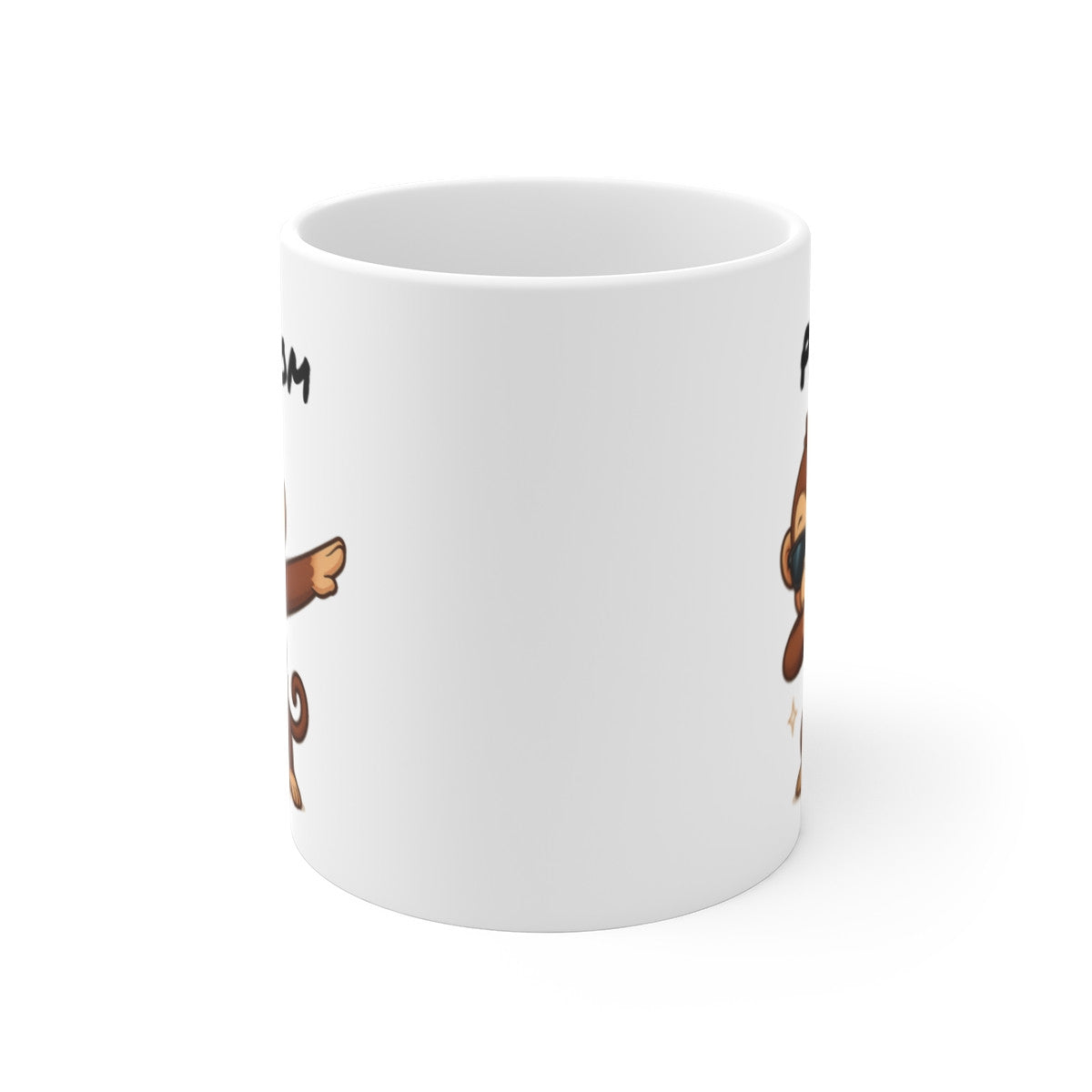 Tasse Singe Dab avec Prénom – Mug Rigolo Personnalisé pour Enfant, Ado ou Fan de Singes – 325 ml