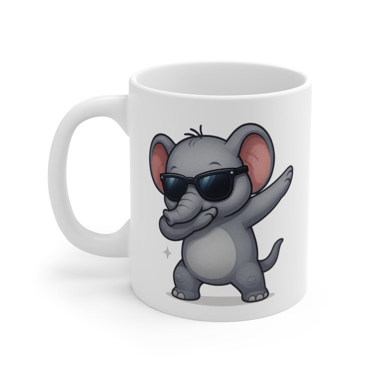 Tasse Éléphant qui Dab – Mug Éléphant Cartoon Drôle – Cadeau Original Enfant, Ado ou Fan d’Animaux
