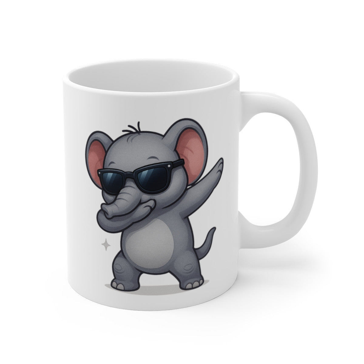 Tasse Éléphant qui Dab – Mug Éléphant Cartoon Drôle – Cadeau Original Enfant, Ado ou Fan d’Animaux