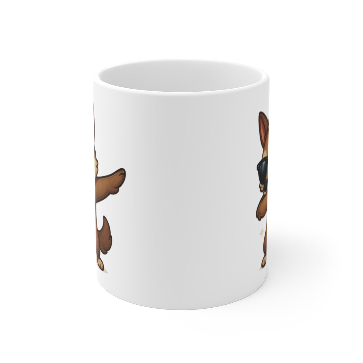 Tasse Loup Stylé – Mug Loup Cartoon qui Dab – Cadeau Original pour Fans d’Animaux Sauvages