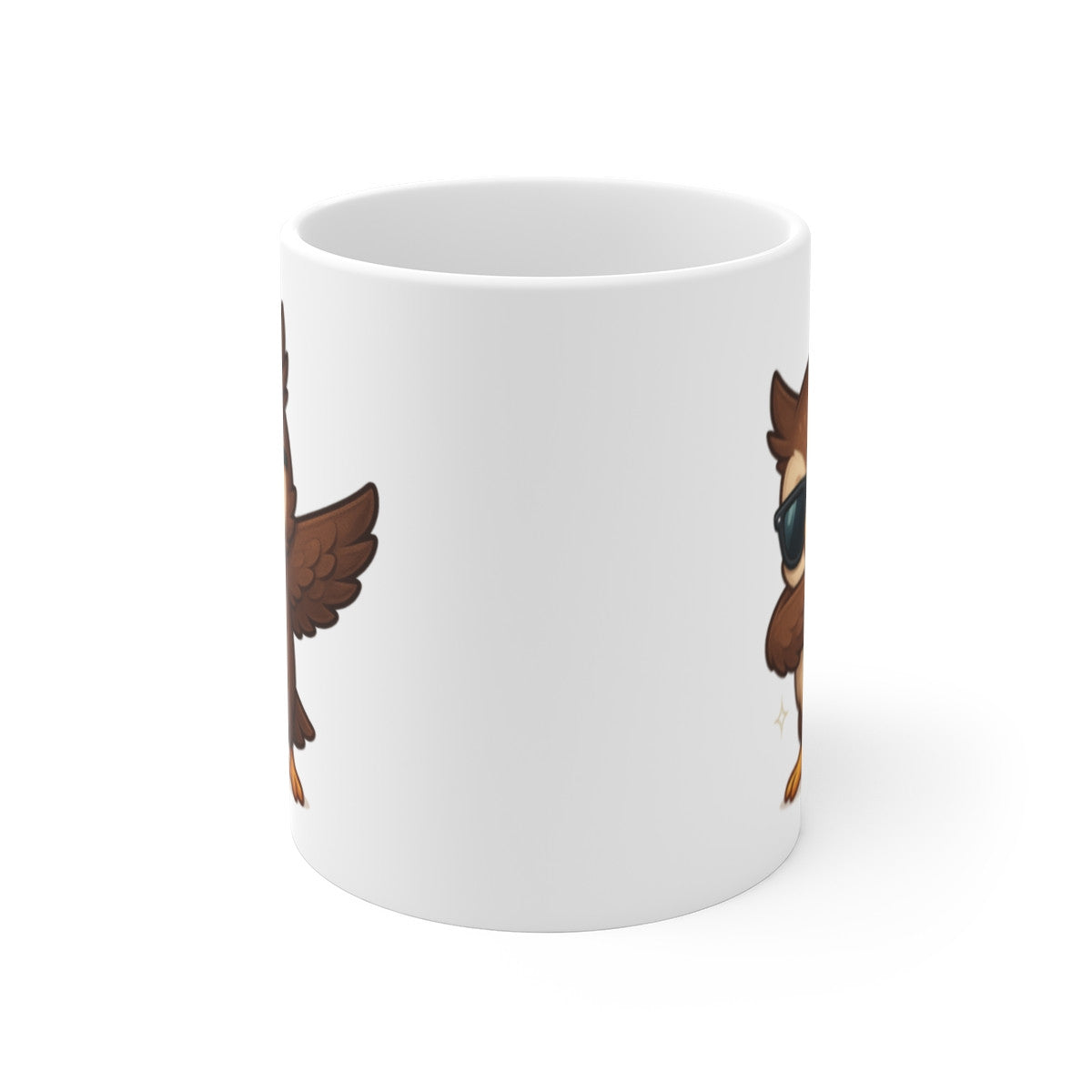Tasse Hibou Stylé – Mug Dab Cartoon – Idée Cadeau Hibou Amusant Original