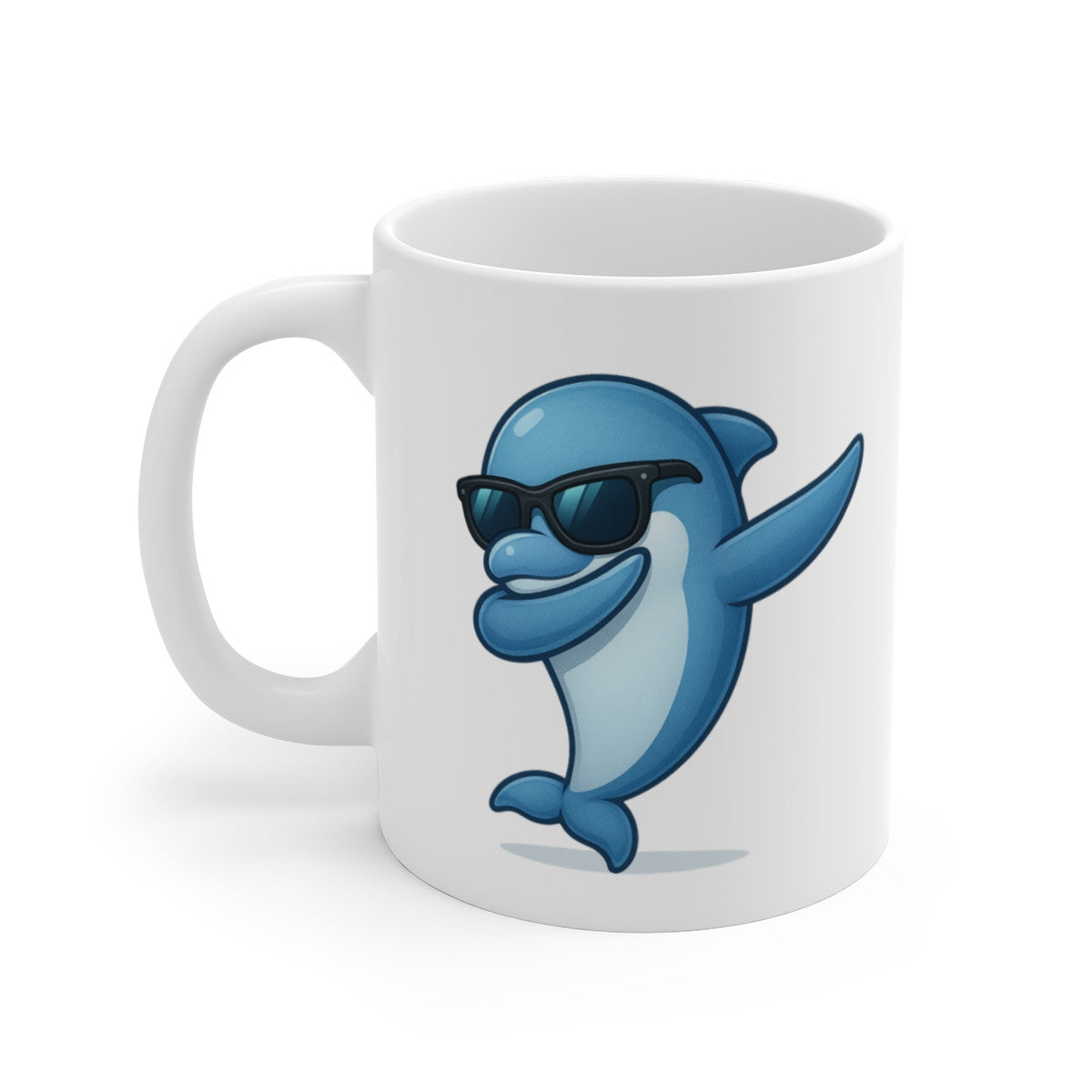 Tasse Dauphin Amusant – Mug Cartoon Dab – Cadeau Original Fan de Mer et Océan