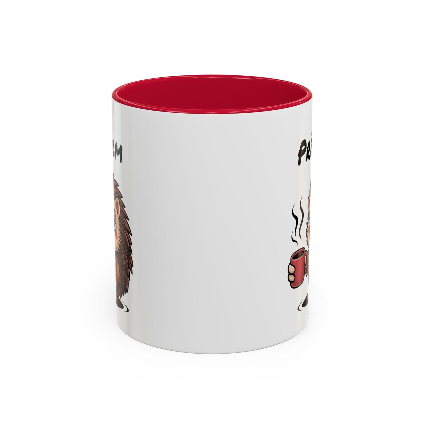 Tasse Hérisson Café Personnalisable 325ml – Mug Céramique Humour Réveil Matin Prénom Cadeau Original