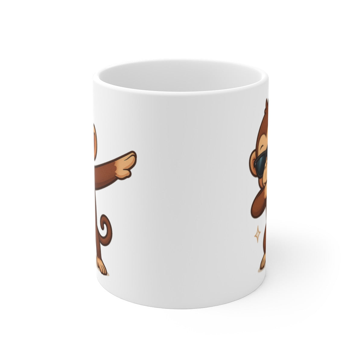 Tasse Singe Dab Humour – Mug Cartoon Drôle 325ml – Idée Cadeau Fun Déco Bureau