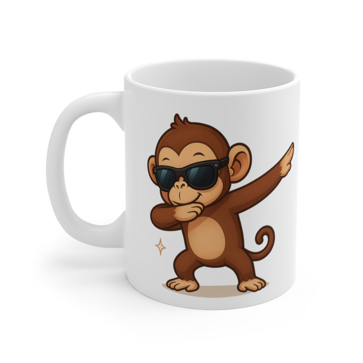 Tasse Singe Dab Humour – Mug Cartoon Drôle 325ml – Idée Cadeau Fun Déco Bureau