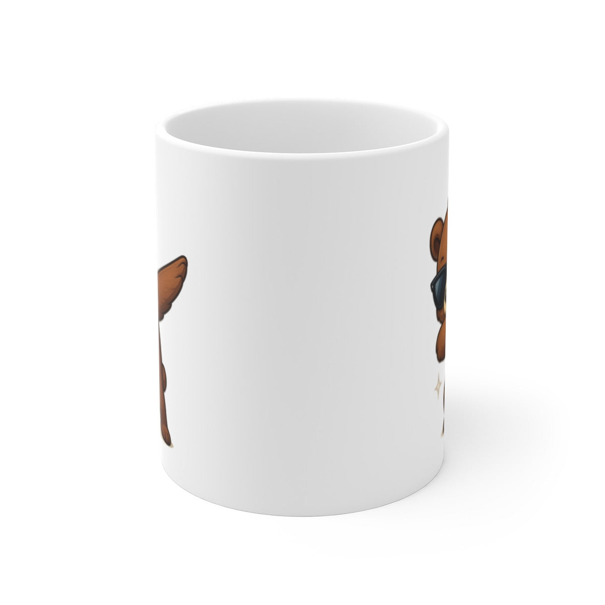 Tasse Ours Dab Mignon – Mug Cartoon Drôle 325ml – Cadeau Animalier Rigolo Déco Bureau