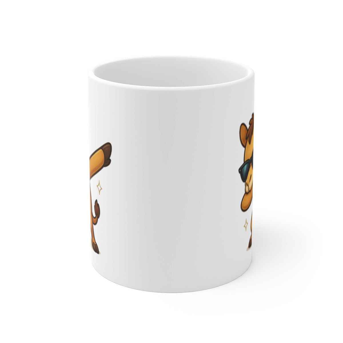 Tasse Lama Dab Drôle – Mug Cartoon Alpaga Humour 325ml – Cadeau Fun Original Déco Bureau
