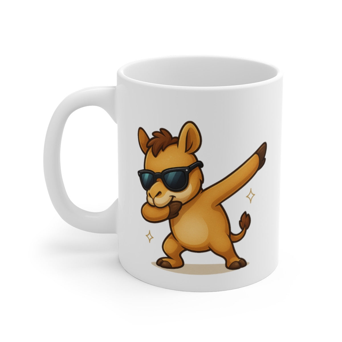 Tasse Lama Dab Drôle – Mug Cartoon Alpaga Humour 325ml – Cadeau Fun Original Déco Bureau