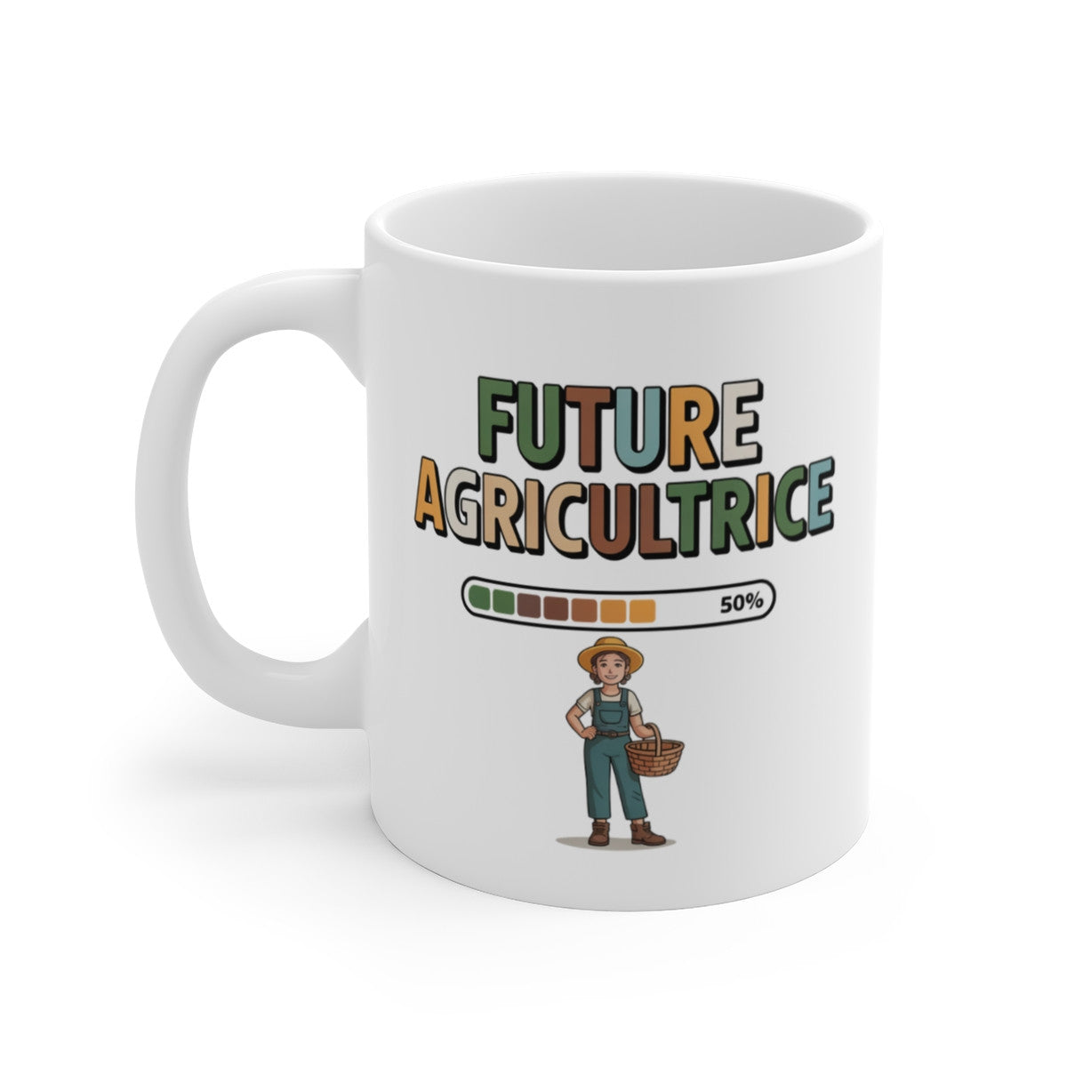 Tasse Future Agricultrice Fille – Mug Métier Inspirant 325ml – Cadeau Agriculture Enfant Femme Nature
