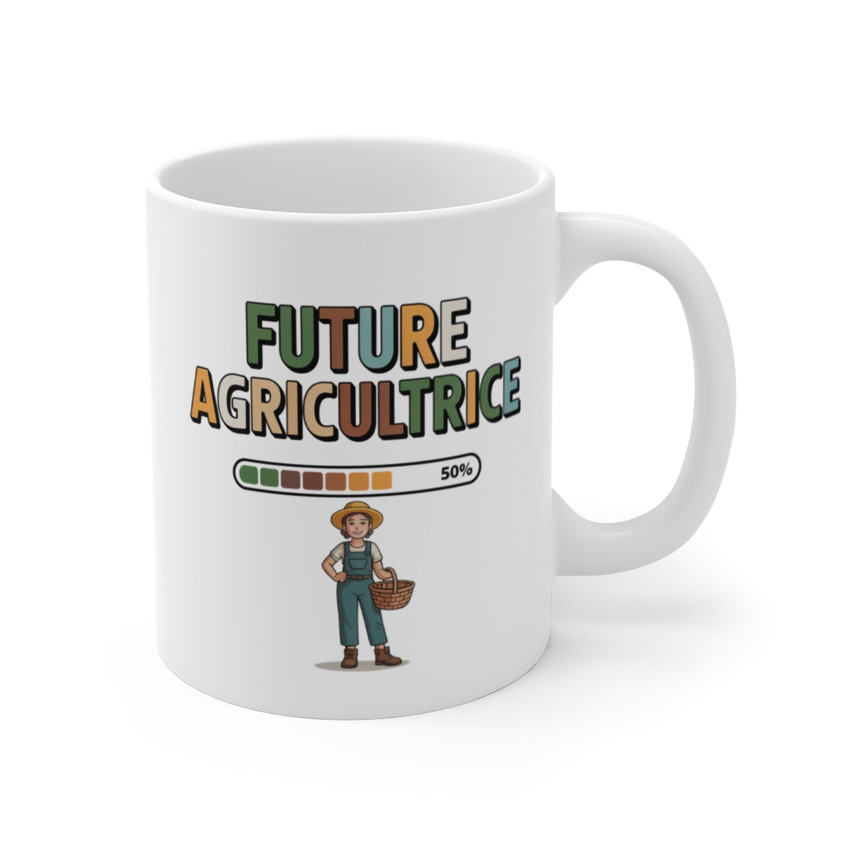Tasse Future Agricultrice Fille – Mug Métier Inspirant 325ml – Cadeau Agriculture Enfant Femme Nature