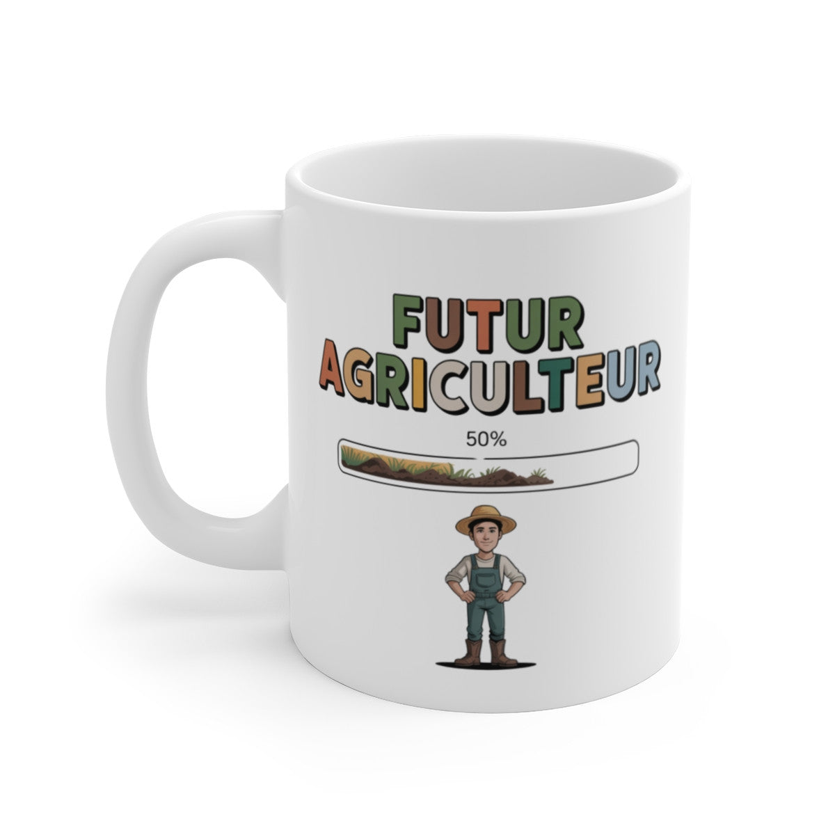 Tasse Futur Agriculteur Garçon – Mug Métier Enfant 325ml – Cadeau Agriculture Jeune Passionné