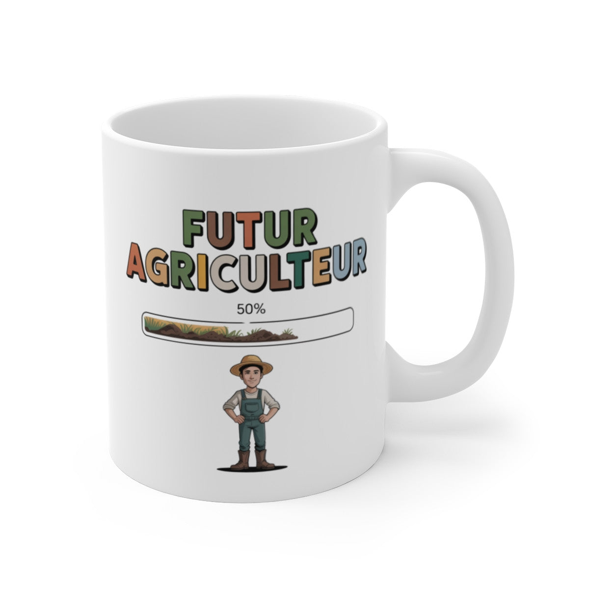 Tasse Futur Agriculteur Garçon – Mug Métier Enfant 325ml – Cadeau Agriculture Jeune Passionné
