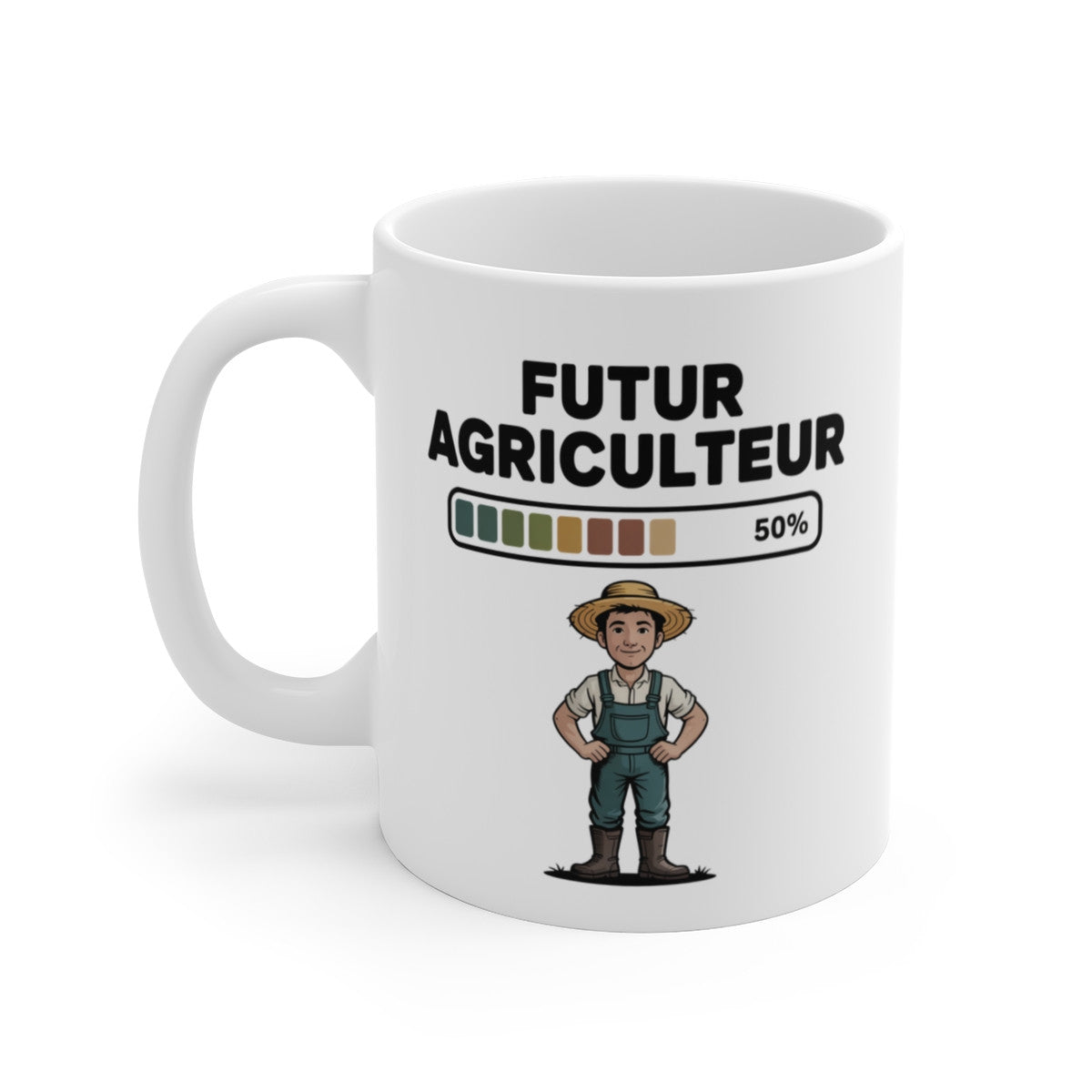 Tasse Futur Agriculteur Enfant – Mug Fermier Cartoon 325ml – Cadeau Métier Agriculture Garçon