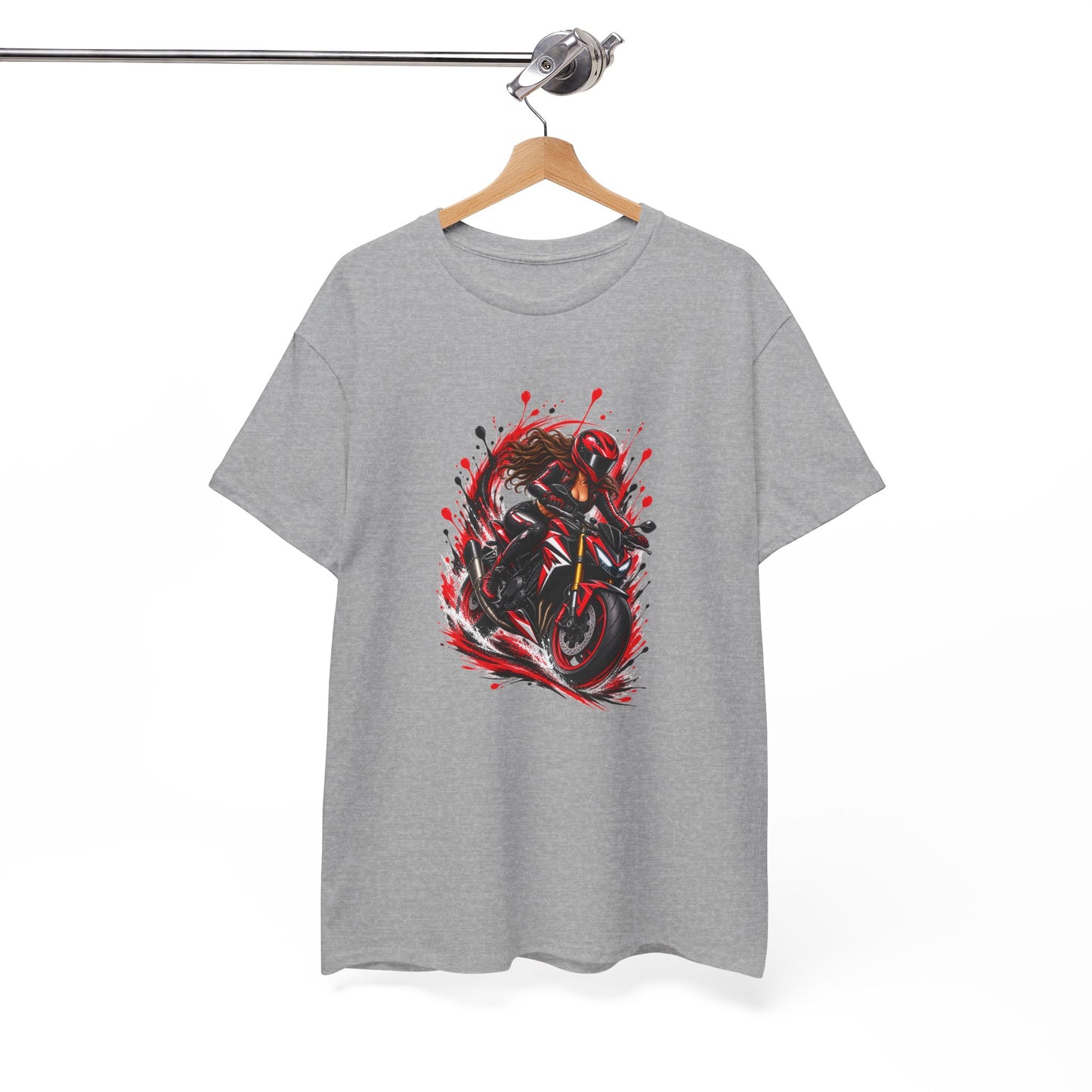 Tee Shirt Moto Femme – Motarde Passionnée de Vitesse – T-Shirt Moto Sportive Cadeau Original Femme