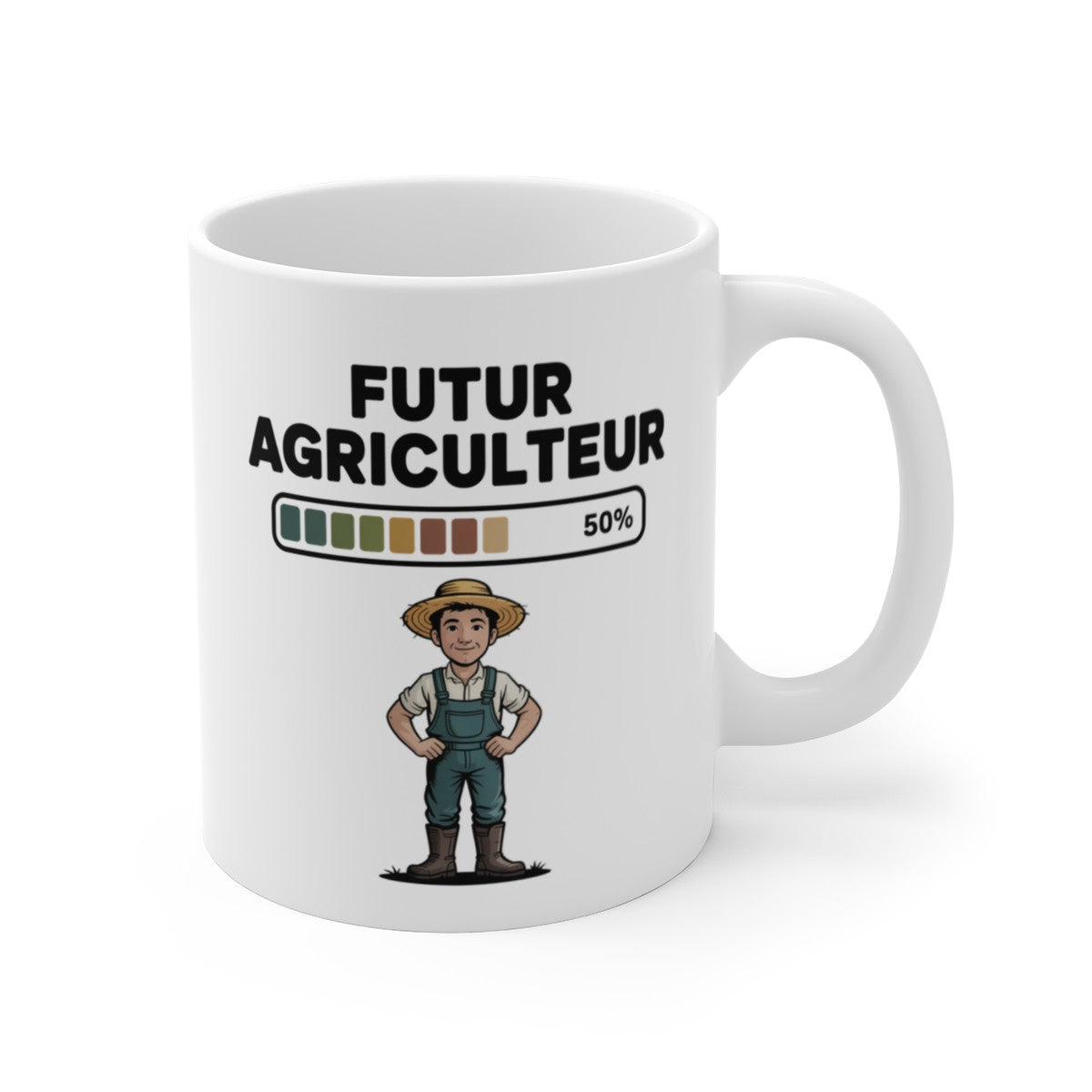 Tasse Futur Agriculteur Enfant – Mug Fermier Cartoon 325ml – Cadeau Métier Agriculture Garçon