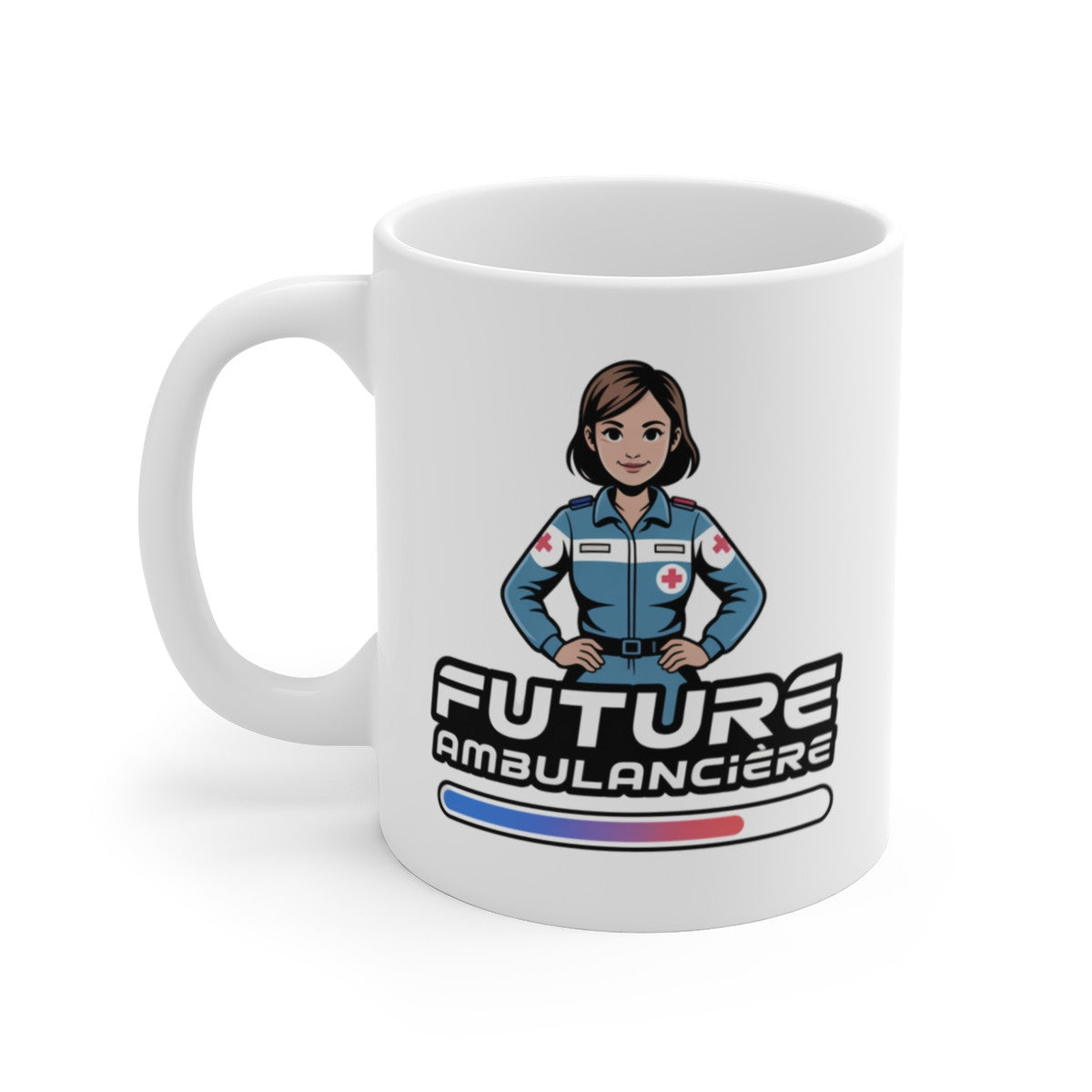 Tasse Future Ambulancière Fille – Mug Métier Urgence 325ml – Cadeau Motivation Secouriste Femme
