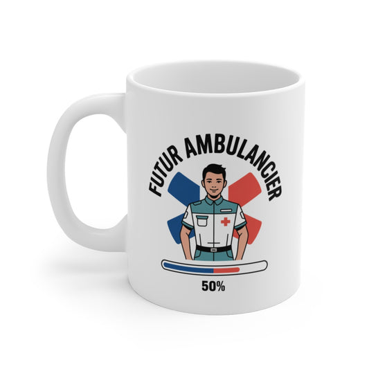 Tasse Futur Ambulancier Garçon – Mug Secouriste 325ml – Cadeau Métier Urgence Homme Jeune