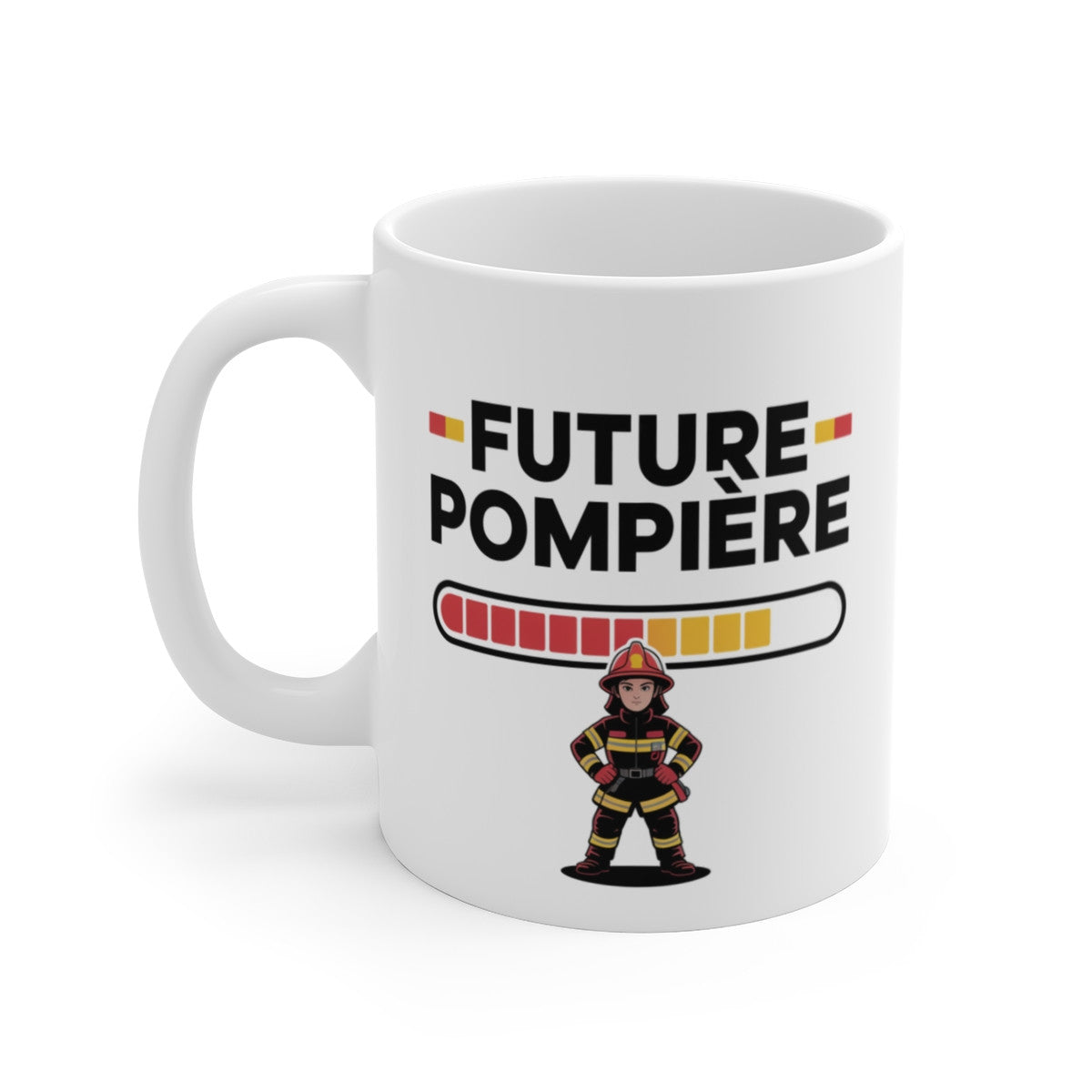 Tasse Future Pompière Fille – Mug Métier Pompier 325ml – Cadeau Courage Jeune Secouriste Incendie