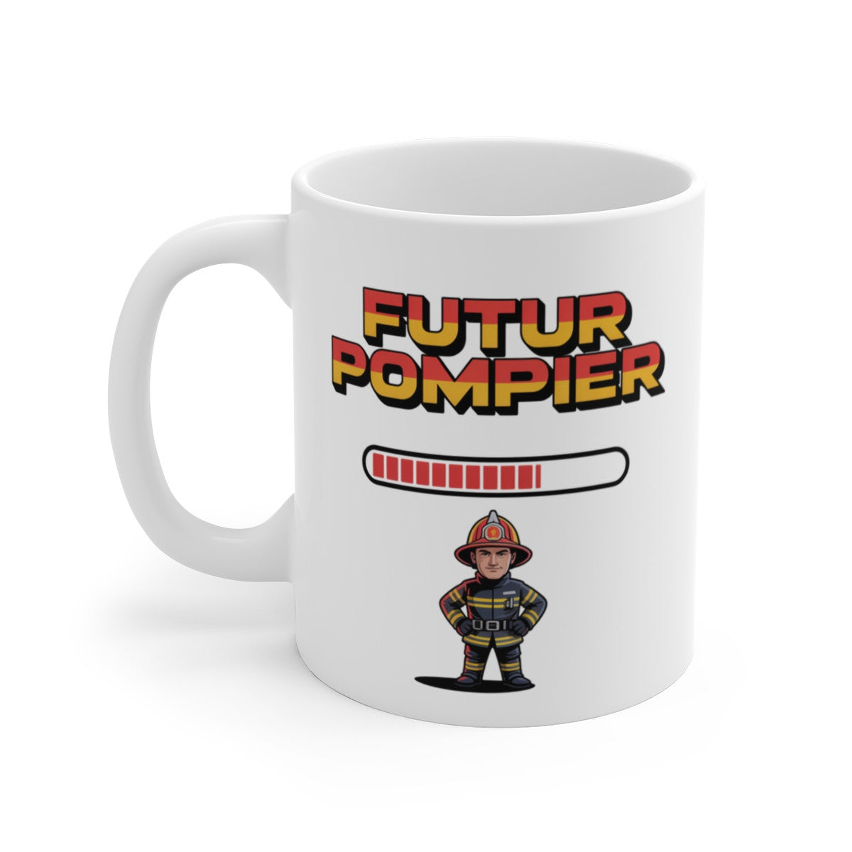 Tasse Futur Pompier Garçon – Mug Métier Incendie 325ml – Cadeau Jeune Secouriste Héros du Feu