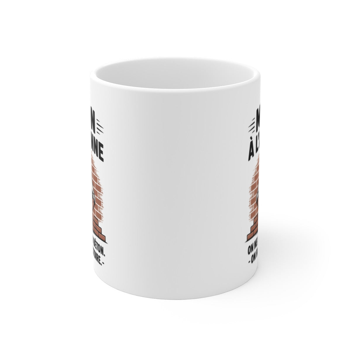 Tasse Maçon à l’Ancienne – Mug Métier BTP 325ml – Cadeau Ouvrier Chantier Béton Humour Fierté