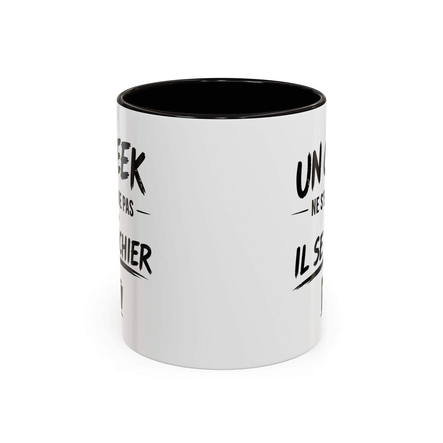 Mug Geek Informatique – Un Geek Ne S’ennuie Pas Il Se Fichier – Tasse Humour Développeur Gamer Programmation Cadeau Original Céramique 325ml