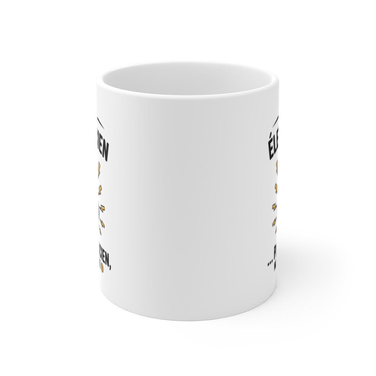 Tasse Électricien Drôle – Mug Métier BTP 325ml – Cadeau Humour Chantier Artisan Outils