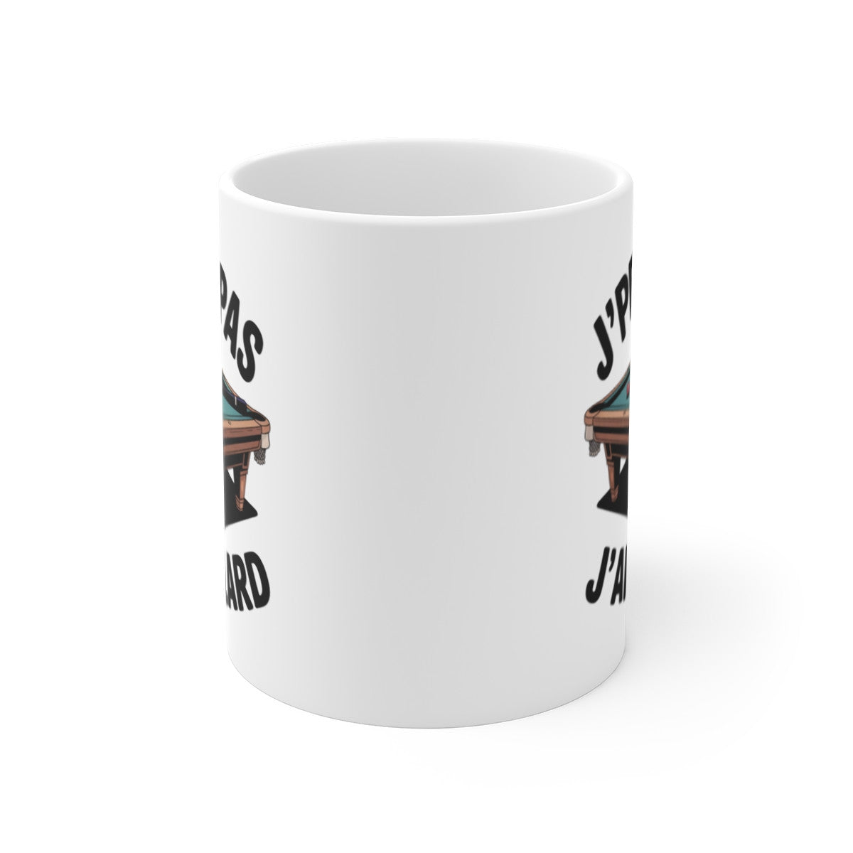 Tasse J’peux Pas J’ai Billard – Mug Humour Sport 325ml – Cadeau Joueur Snooker Pool Fun