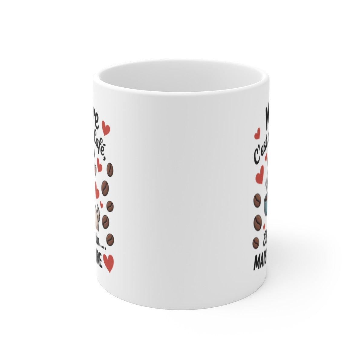 Tasse Humour Maman – Mug Ma Mère a un Grain 325ml – Cadeau Original Fête des Mères Café et Chèvre Drôle