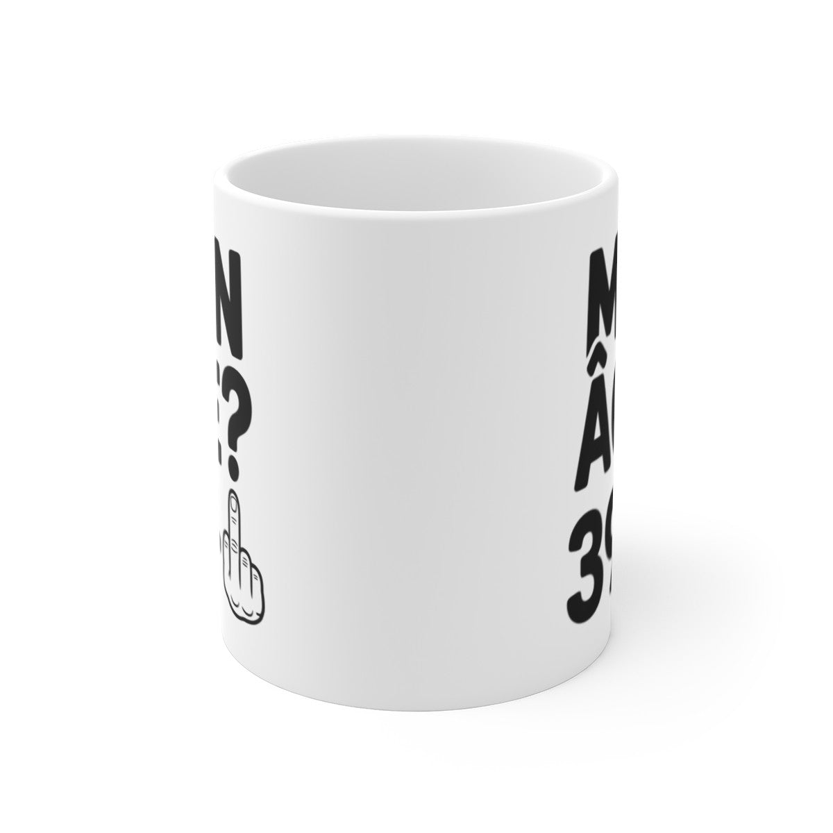 Tasse Humour 39 Ans – Mug Mon Âge 39 + Doigt d’Honneur – Cadeau Anniversaire Drôle & Insolent 325ml