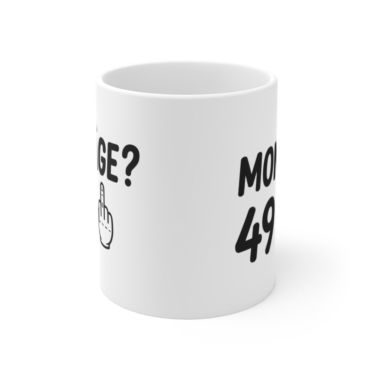 Tasse Humour 50 Ans – Mug Mon Âge 49 + Doigt d’Honneur – Cadeau Drôle Insolent Tranche d’Âge 325ml